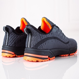 DK Calçado esportivo confortável para homem cinza 2