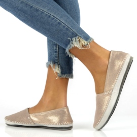 Sapatos de couro Filippo DP031 / 22 Go golden cinza dourado 6