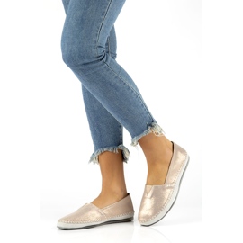 Sapatos de couro Filippo DP031 / 22 Go golden cinza dourado 3