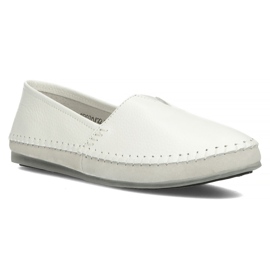 Sapatos de couro Filippo DP031 / 22 WH branco cinza 2