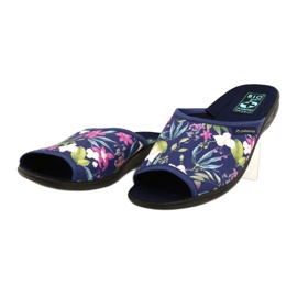 Chinelos de mulher com flores Adanex Sara SAK1 27272 azul marinho azul rosa verde 3