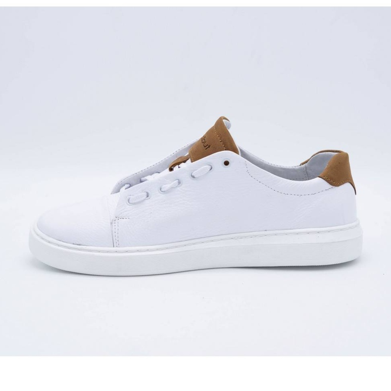 Polbut Calçado desportivo masculino de couro 2109 branco 1