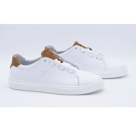 Polbut Calçado desportivo masculino de couro 2109 branco 2