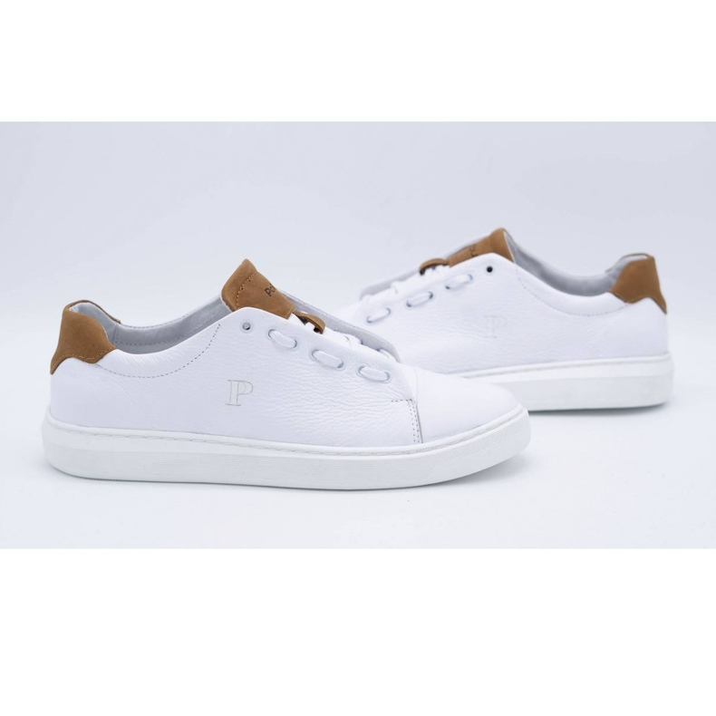 Polbut Calçado desportivo masculino de couro 2109 branco 4