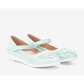 BM Bailarinas verdes brilhantes para crianças Alaja 1