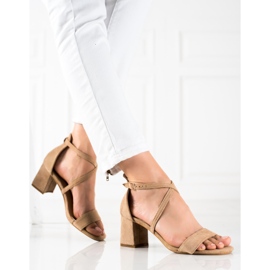 Seastar Sandália bege salto alto 1