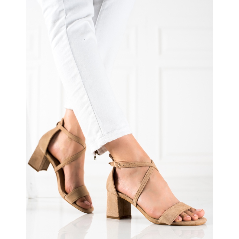 Seastar Sandália bege salto alto 1