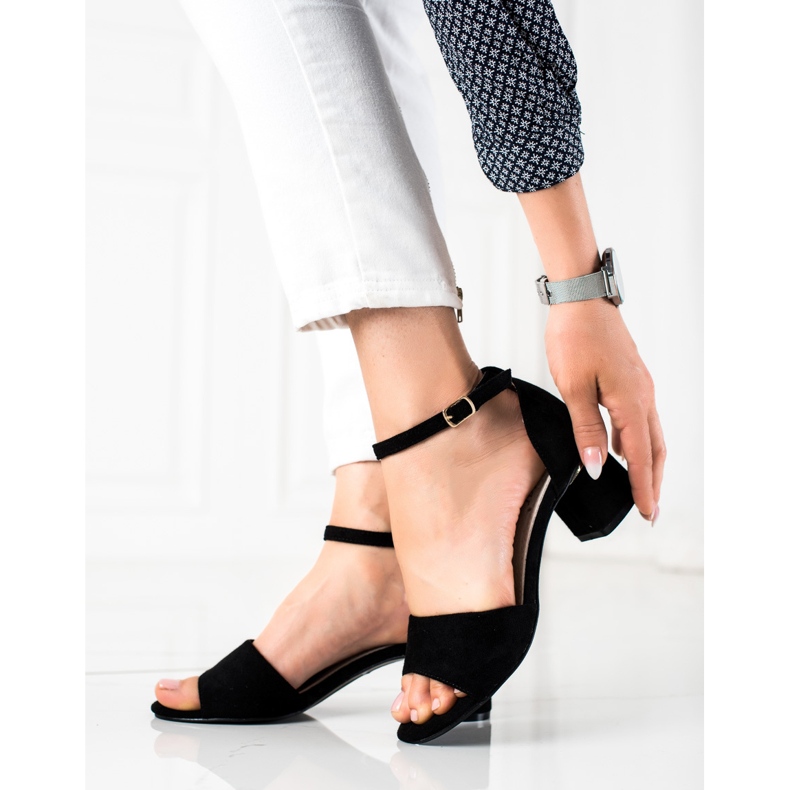 Seastar Sandálias elegantes de salto alto preto 1