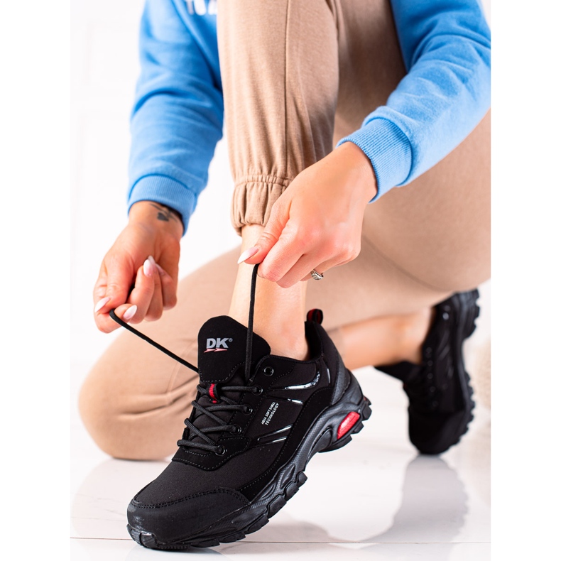 DK Sapatos de trekking confortáveis preto 2