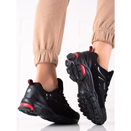 DK Sapatos de trekking confortáveis preto 1