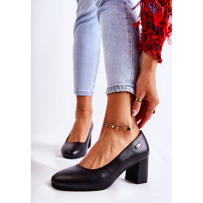 Sapatos de couro na barra Sergio Leone PB178 Preto 1