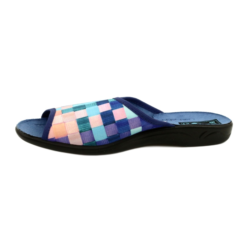 Chinelos Femininos Adanex 27268 SAK1 roxo azul-marinho azul laranja 2