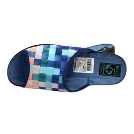 Chinelos Femininos Adanex 27268 SAK1 roxo azul-marinho azul laranja 5