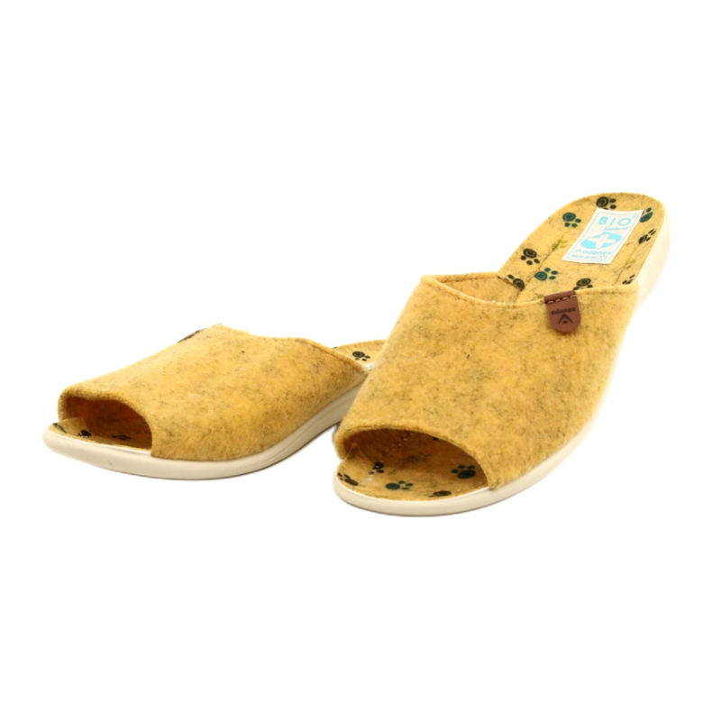 Chinelos de feltro Adanex 25493 amarelo 3