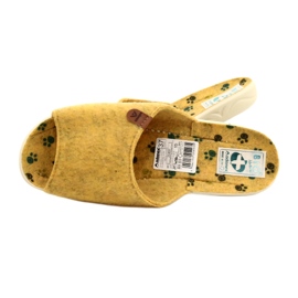 Chinelos de feltro Adanex 25493 amarelo 5