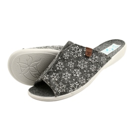 Sapatilhas de floco de neve de feltro Adanex 24217 branco cinza 5