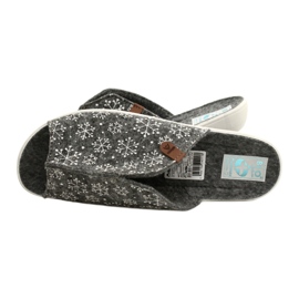 Sapatilhas de floco de neve de feltro Adanex 24217 branco cinza 6