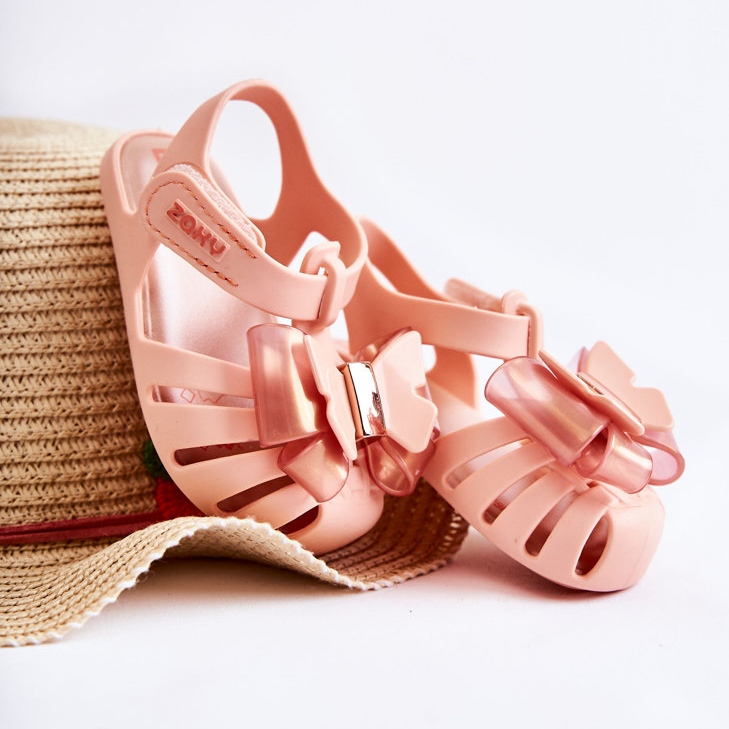 Sandália Infantil com Velcro Perfumado ZAXY JJ385036 Nude ['rosa'] rosa 2