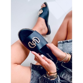 Chinelos Larisa Black de mulher preto 1