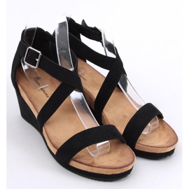 Sandálias de cunha Ashlyn Black preto 1