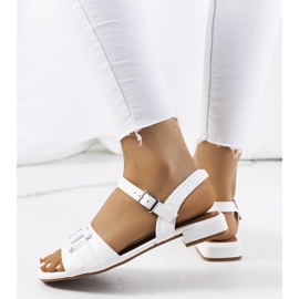 Sandálias brancas elegantes Tanna branco 1