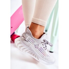 FK2 Tênis esportivo feminino Rokko cinza multicolorido 1