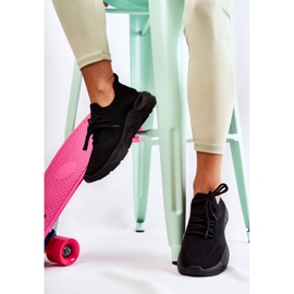 FK2 Tênis esportivo feminino, slip-on preto Livia 1