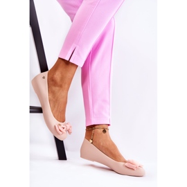 PH1 Laço de bailarina de borracha feminina nude Fergie bege 2