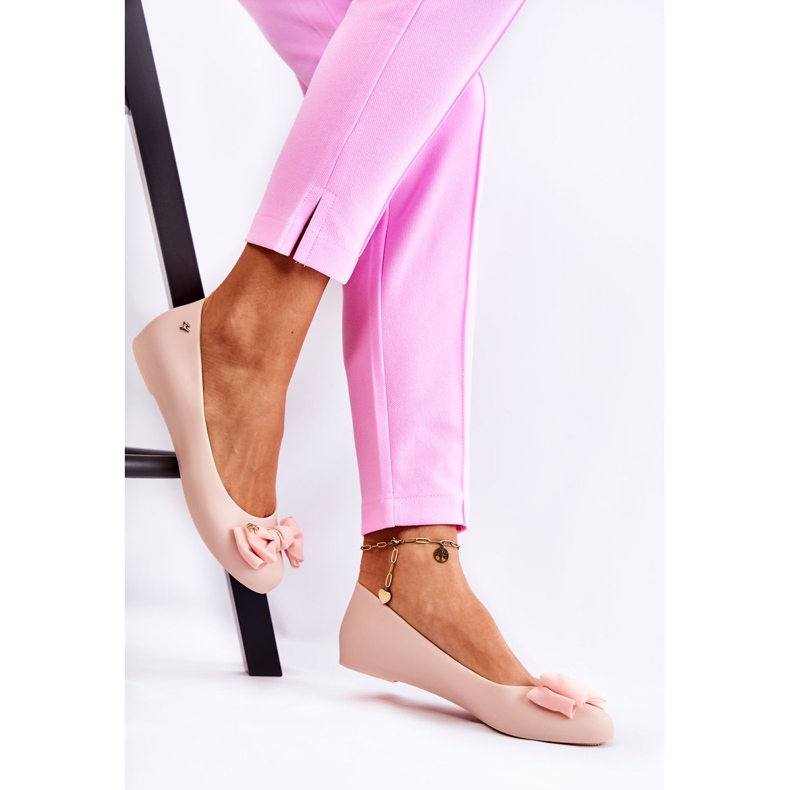 PH1 Laço de bailarina de borracha feminina nude Fergie bege 2