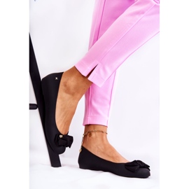 PH1 Bailarinas de borracha femininas laço preto Fergie 1