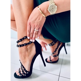 Sandália de salto alto Noelle Black preto 1