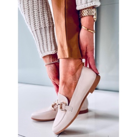 Mocassins femininos Tulip Apricot bege 1