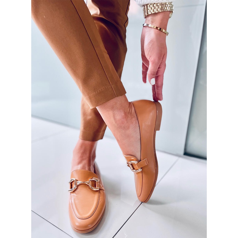 Mocassins de mulher Tulip Camel castanho 2