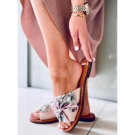 Chinelos femininos Vors rosa multicolorido 2