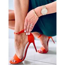 Sheila Sandália de salto alto laranja 2