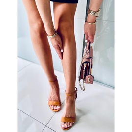 Sandália de salto alto Sheila DK.CAMEL marrom 1