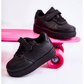 Tênis esportivo infantil com velcro preto Elike 2