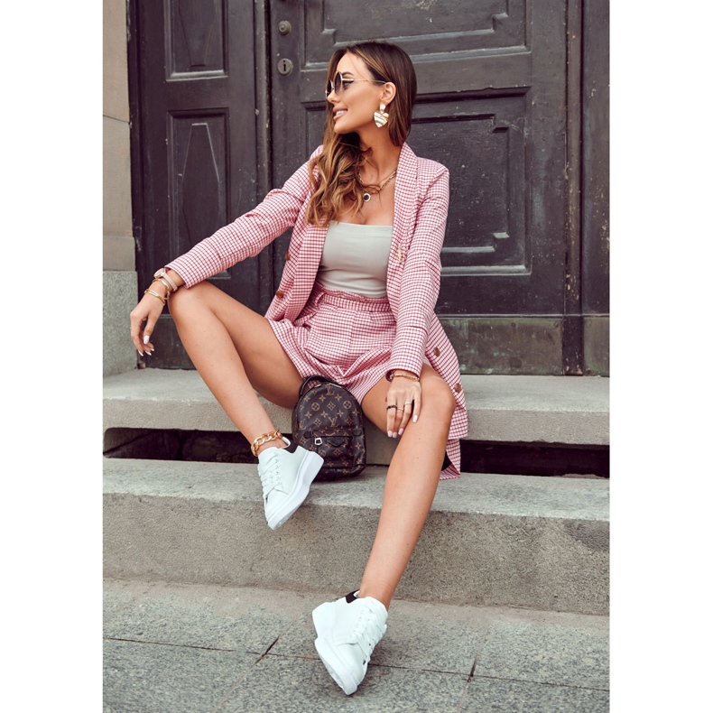 FS3 Calçados esportivos femininos na plataforma preto e branco Eliso 1