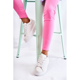 FS3 Tênis esportivo feminino na plataforma branco Eliso 2