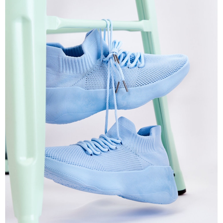 PS1 Tênis esportivo feminino slip-on azul claro Dalmiro 2