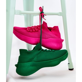 PS1 Tênis esportivo feminino fúcsia Dalmiro sem salto rosa 2