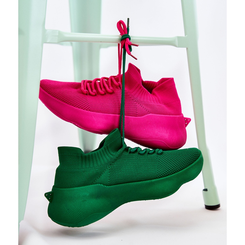 PS1 Tênis esportivo feminino fúcsia Dalmiro sem salto rosa 2