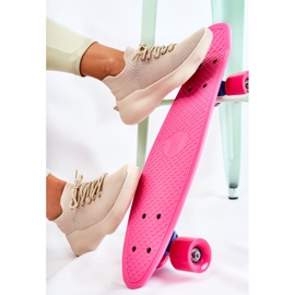 Tênis esportivo feminino Dalmiro Slip-on bege claro 1