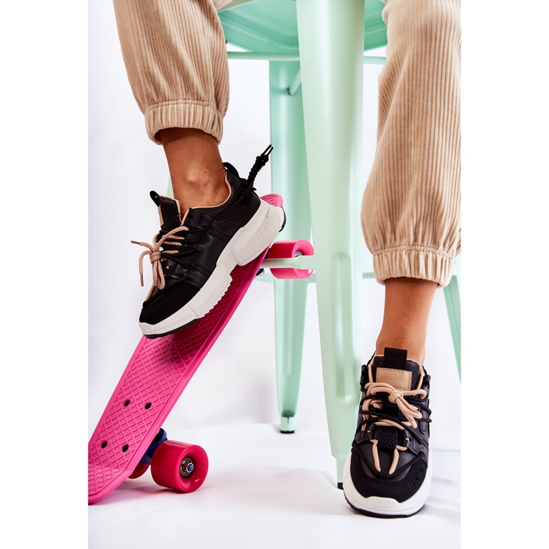 PM2 Tênis Feminino Sapatos Esportivos Preto Someday 2