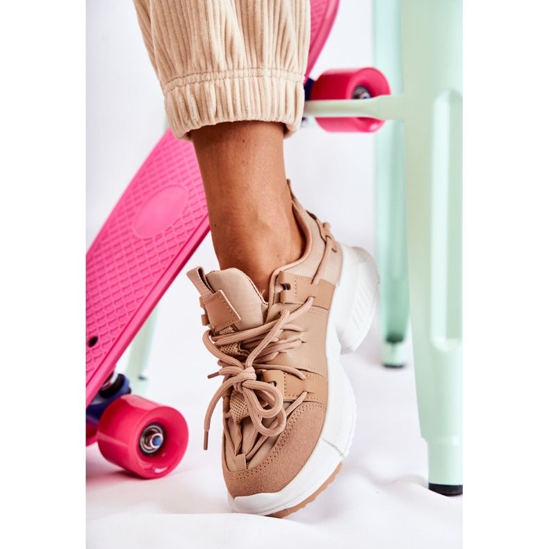 Sneakers Sport Shoes para mulheres Camel Someday castanho 2