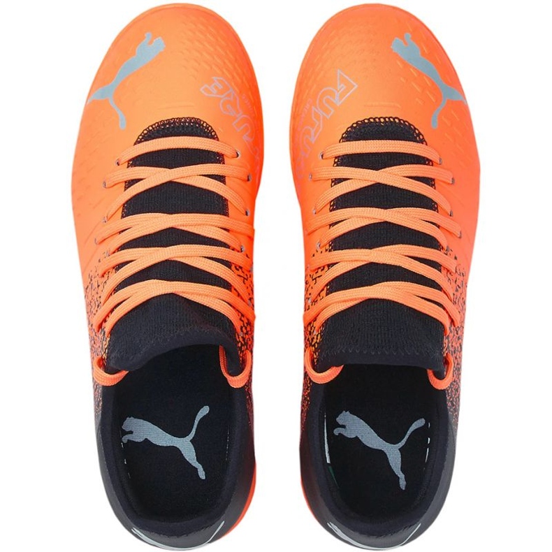 Chuteiras de futebol Puma Future Z 4.3 Tt Jr 106780 01 laranja laranjas e tintos 1