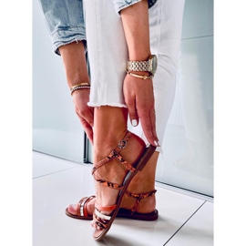 Sandálias femininas Bavi Orange laranja 1