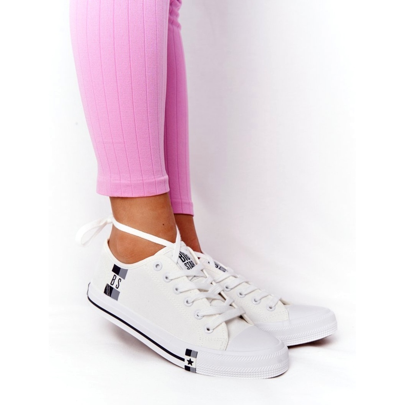 Tênis clássico feminino Big Star HH274109 branco 1