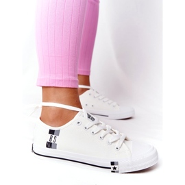 Tênis clássico feminino Big Star HH274109 branco 4