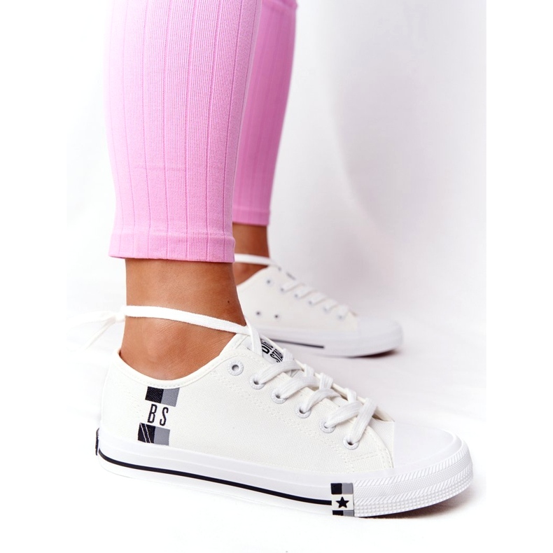 Tênis clássico feminino Big Star HH274109 branco 4